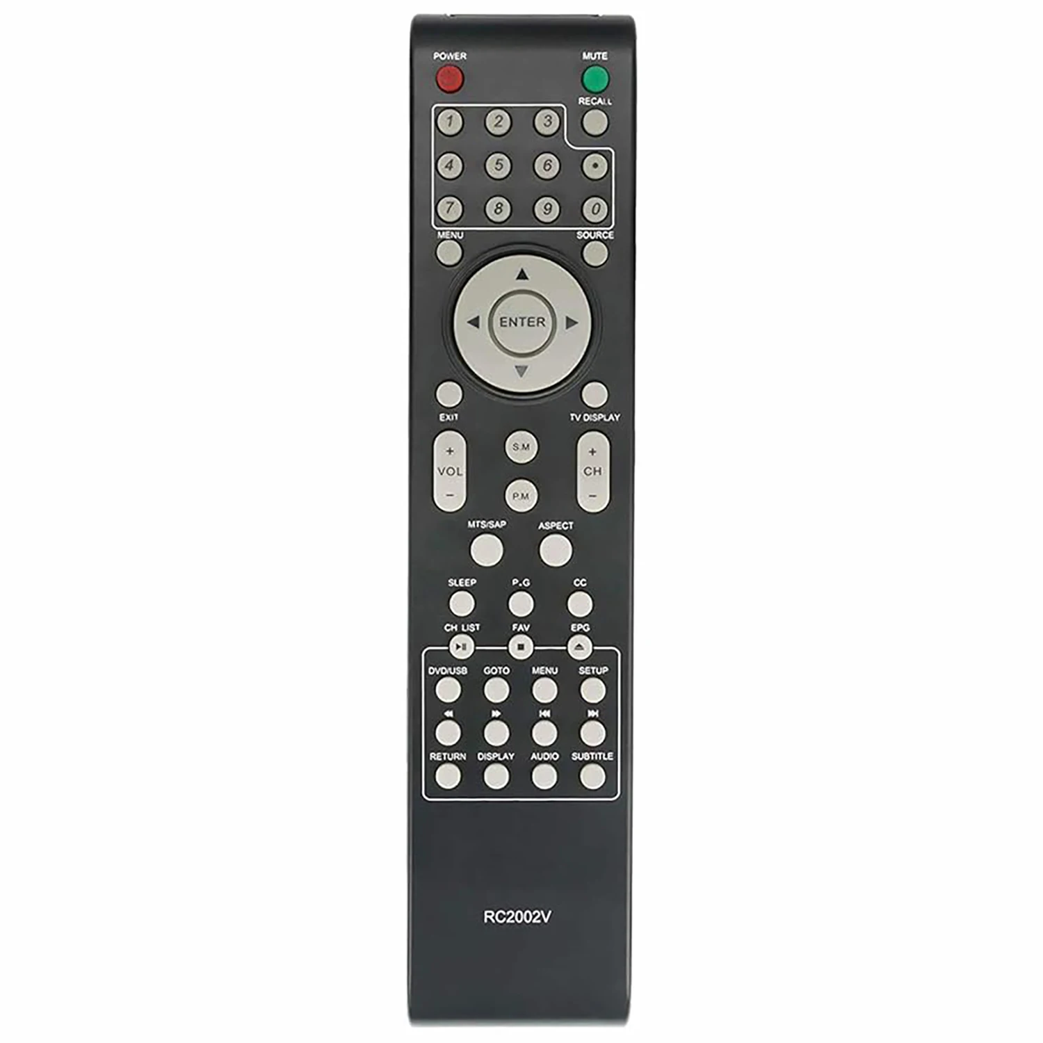 

New RC2002V Replacement Infrared Remote Control Suit for VIORE TV LCD19VH56 LCD19VH65 LCD19VX60PB1 LCD22VH56 LCD22VH65 LCD26VH56