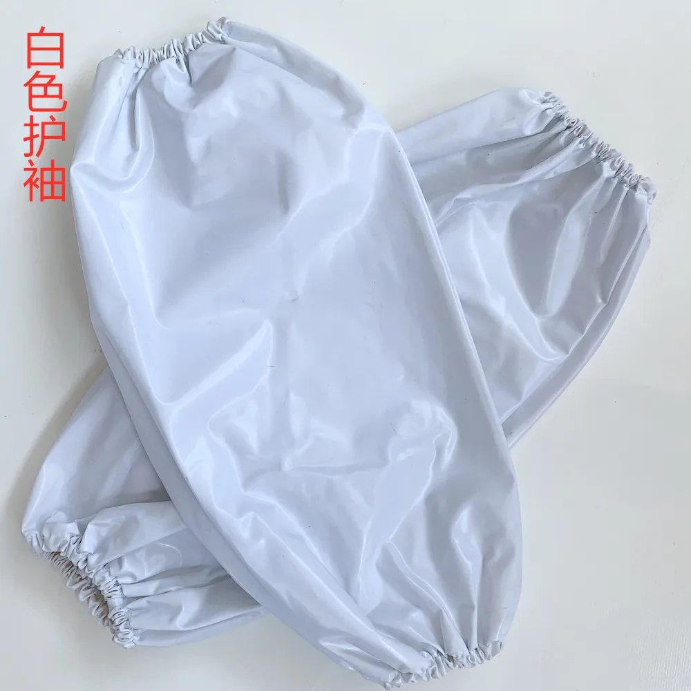 Oversleeves Waterproof Sleeves Women PVC Arm Ruffles for Work Anti-dirty Hand Sleeve Kitchen Household Cleaning Oil-proof Sleeve images - 6