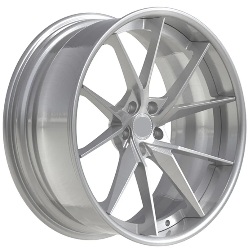 Unique alloy forged design silver finish passenger car wheels rims 17 18 inch 5 holes 114.3 for chevrolet cruze eco