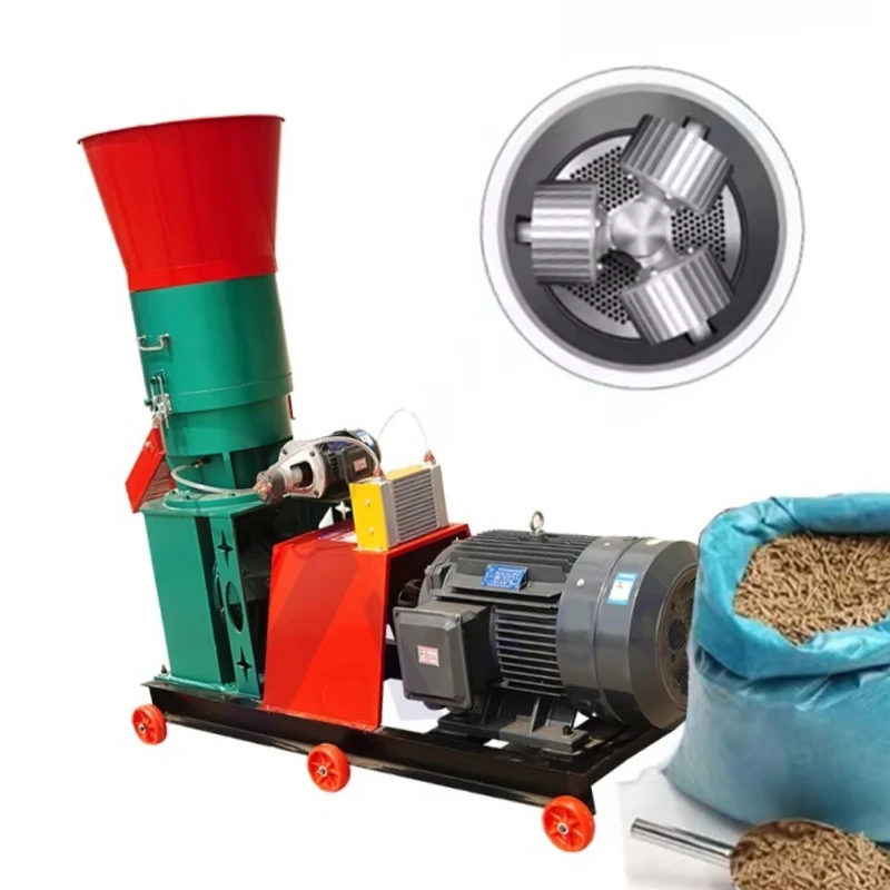 

300kg/h Feed Pallet Making Machine 210 Model Animal Pellet Poultry Feed Processing Machinery Pelletizer Machine for Sale