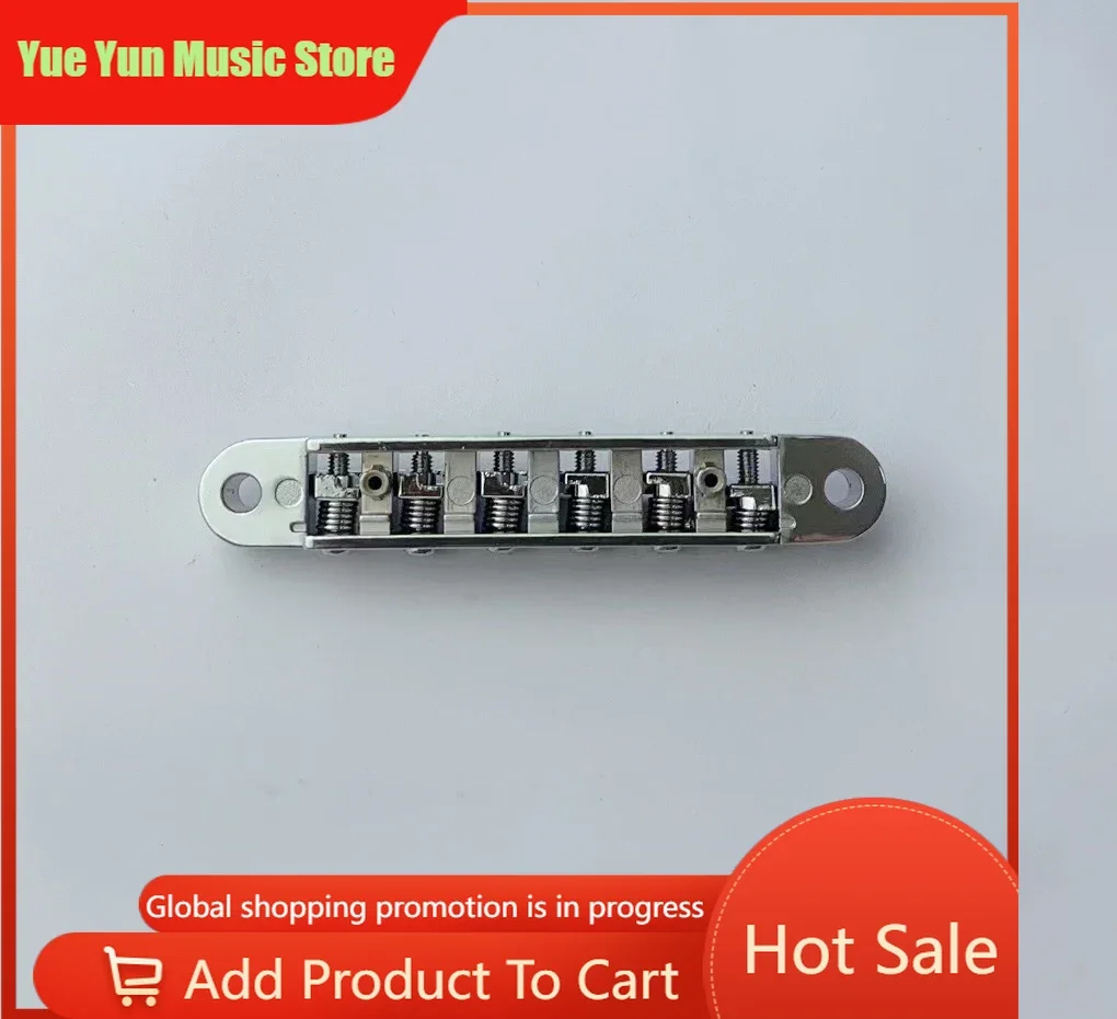 

Chrome Saddle Bridge And Tailpiece Set for LP Electric Guitar - Guitar Hardware Parts