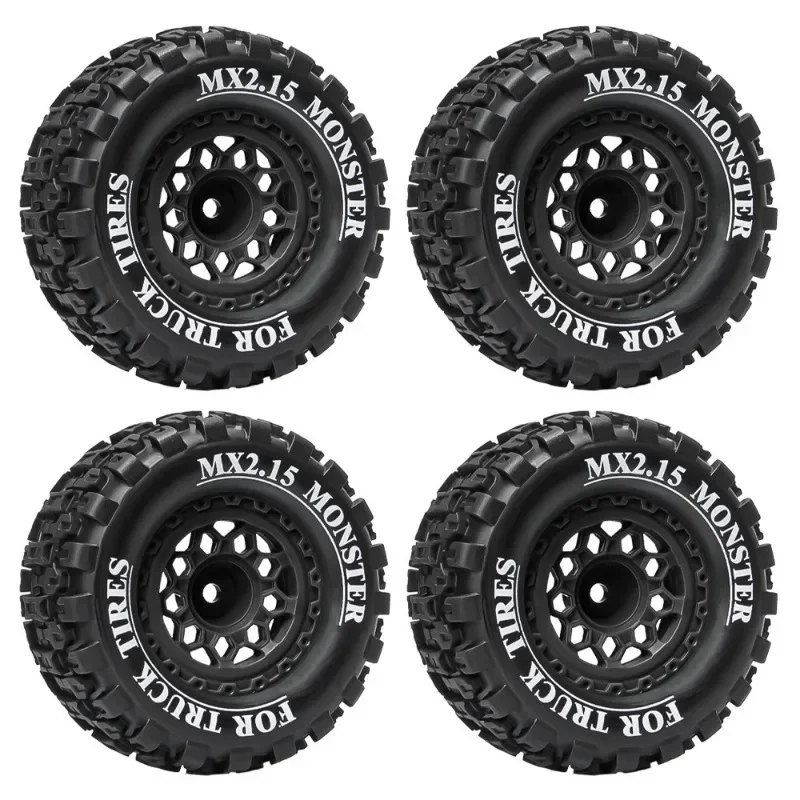 Mx2.15 Inch 100*52mm Wheel Tires for 1/16 Scale Trxs Mini Maxx Xrt E-revo RLAARLO MJX HSP Losi 1/18 Mini LM Off-Road Racing