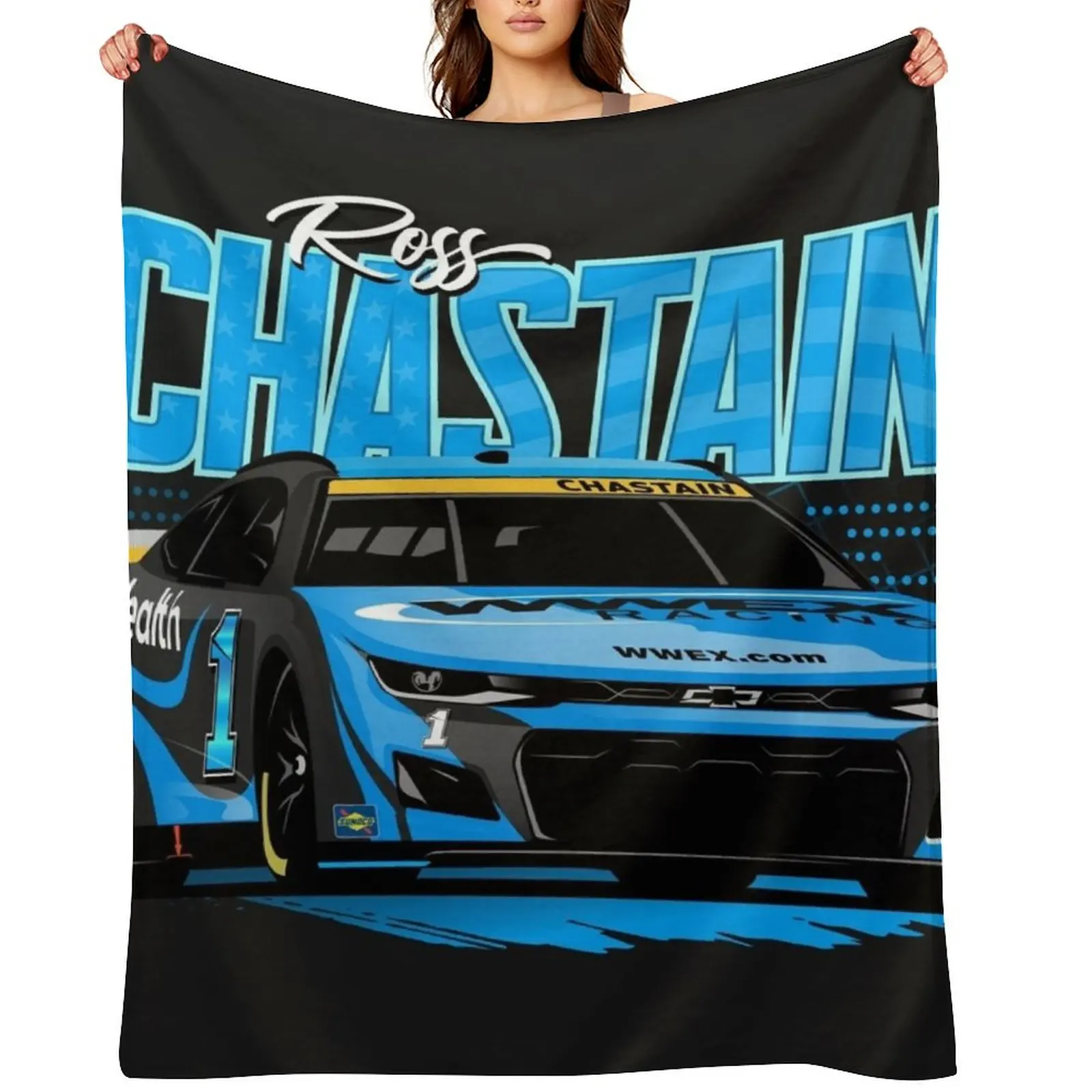 

Ross Chastain 2022 Nascar Championship 4 Throw Blanket Decorative Throw Flannel Single Blankets