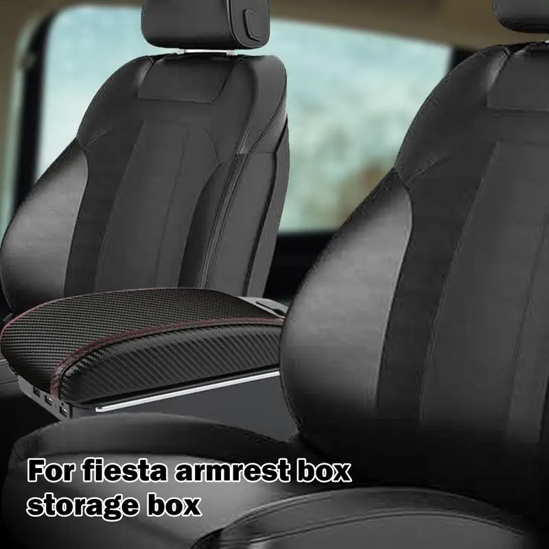 Car Center Console Organizer Box SUV Armrest Organizer Elbow Support Pad Storage Box With 7 USB Ports And Cup Holder Car