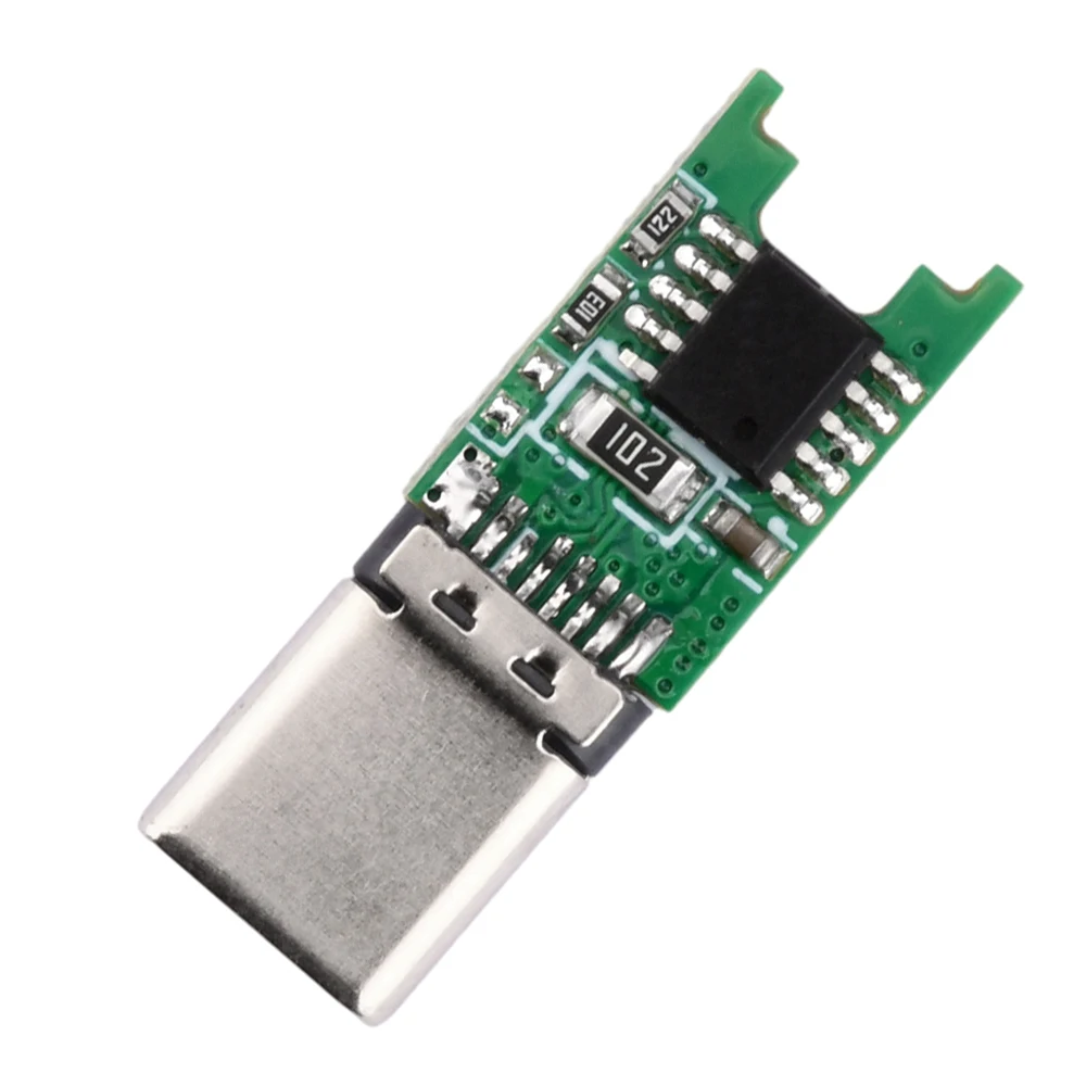 PD/QC2.0 9V/12V/15V/20V Триггер быстрой зарядки Type-C Модуль штекера Подача питания Power Bank Плата Быстрая зарядка