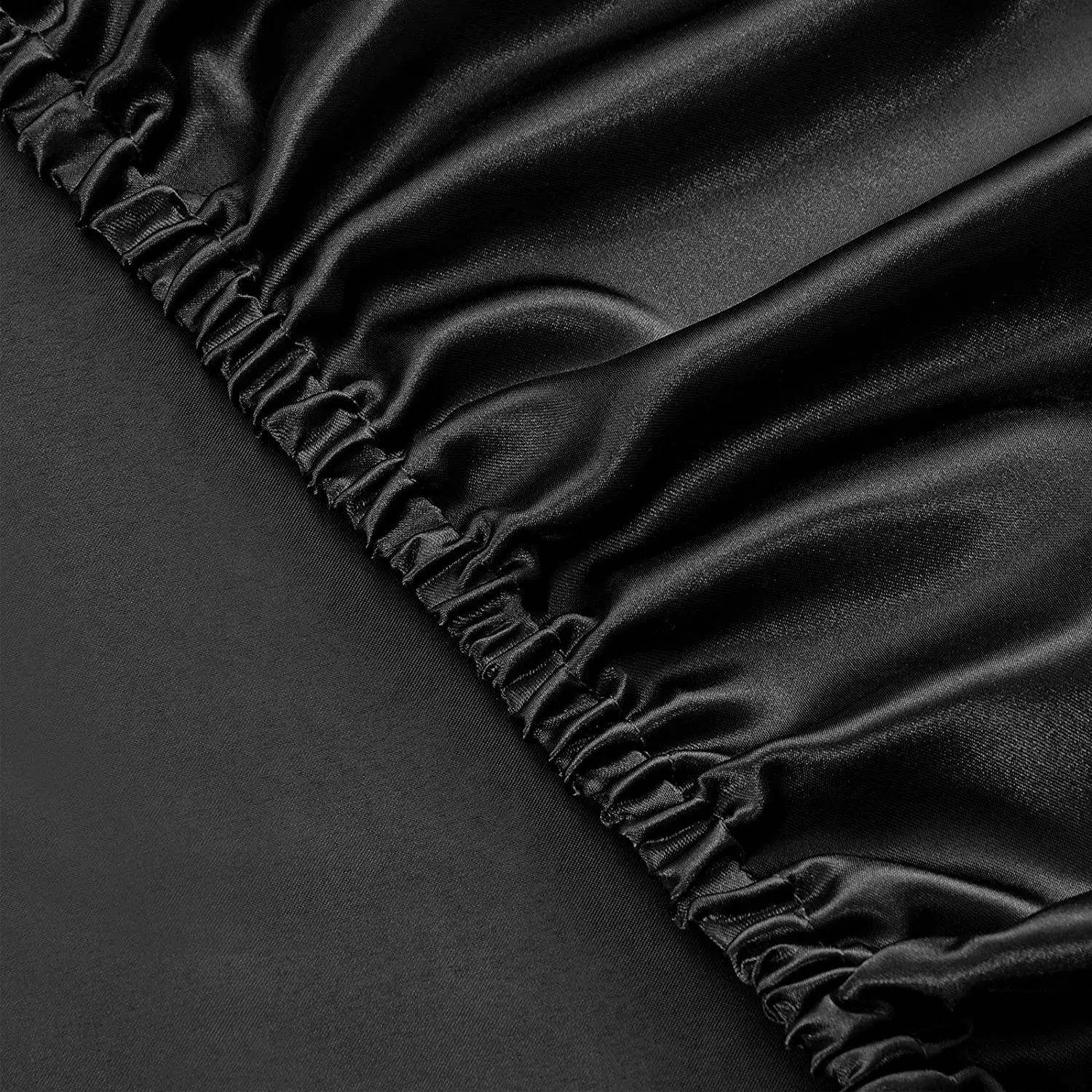 Satin Silk Fitted Sheet On Elastic Band Solid Color Mattress Cover Bed Sheets 8 Size Drap Housse de Matela Queen King Bed Sheet