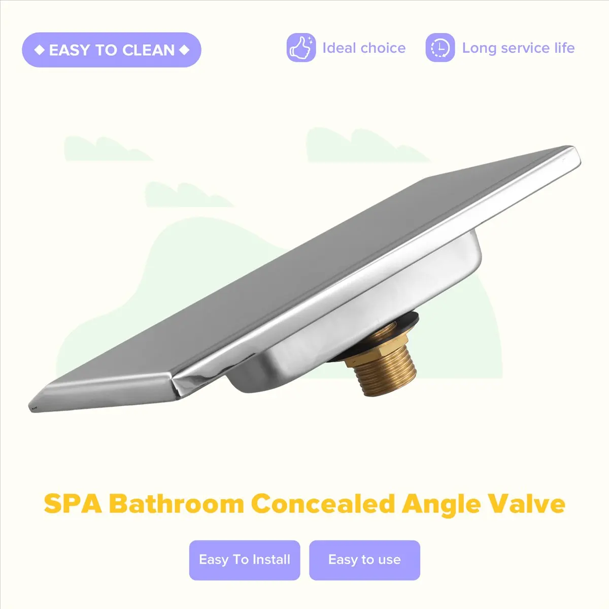 T34C Waterfall Tub Spout G1/2 External Thread SPA Bathroom Pool Swimming Pool Silver Wall Mounted Waterfall Outlet Nozzle