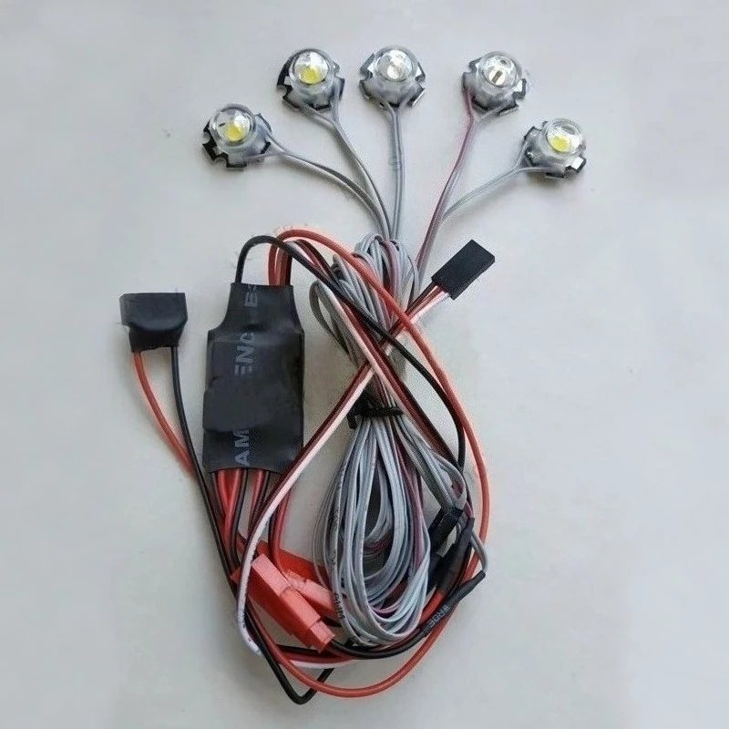 

1PCS 5W Lamp Beads LED Strobe Flashing Light with Controller Module 2S/3S/4S/5S Battery Plug/JST Connector for RC Model Airplane