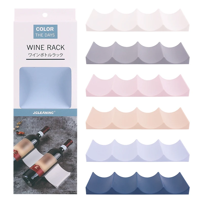 

Wine Storage Rack Plastic Stackable Wine Bottle Holder Wine Cabinet Counter Holder & Storage Dropship Champagne Wall Stand Bar