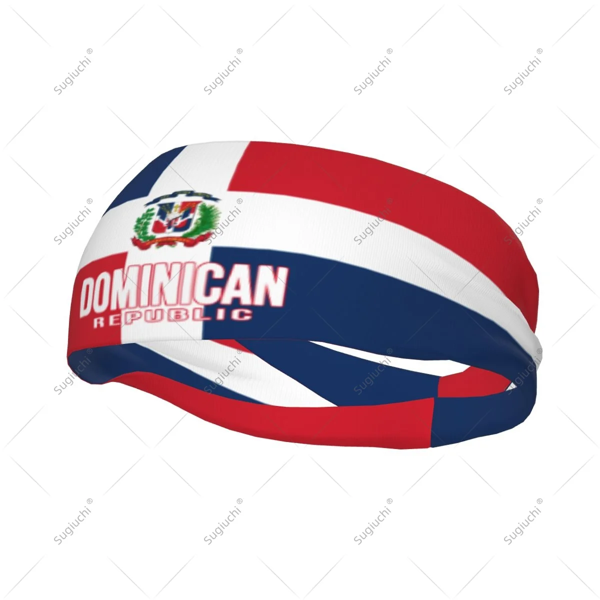 

Men Women Dominican Republic Flag Elastic Wide Headbands For Yoga Fitness Tennis Running Gym Sports