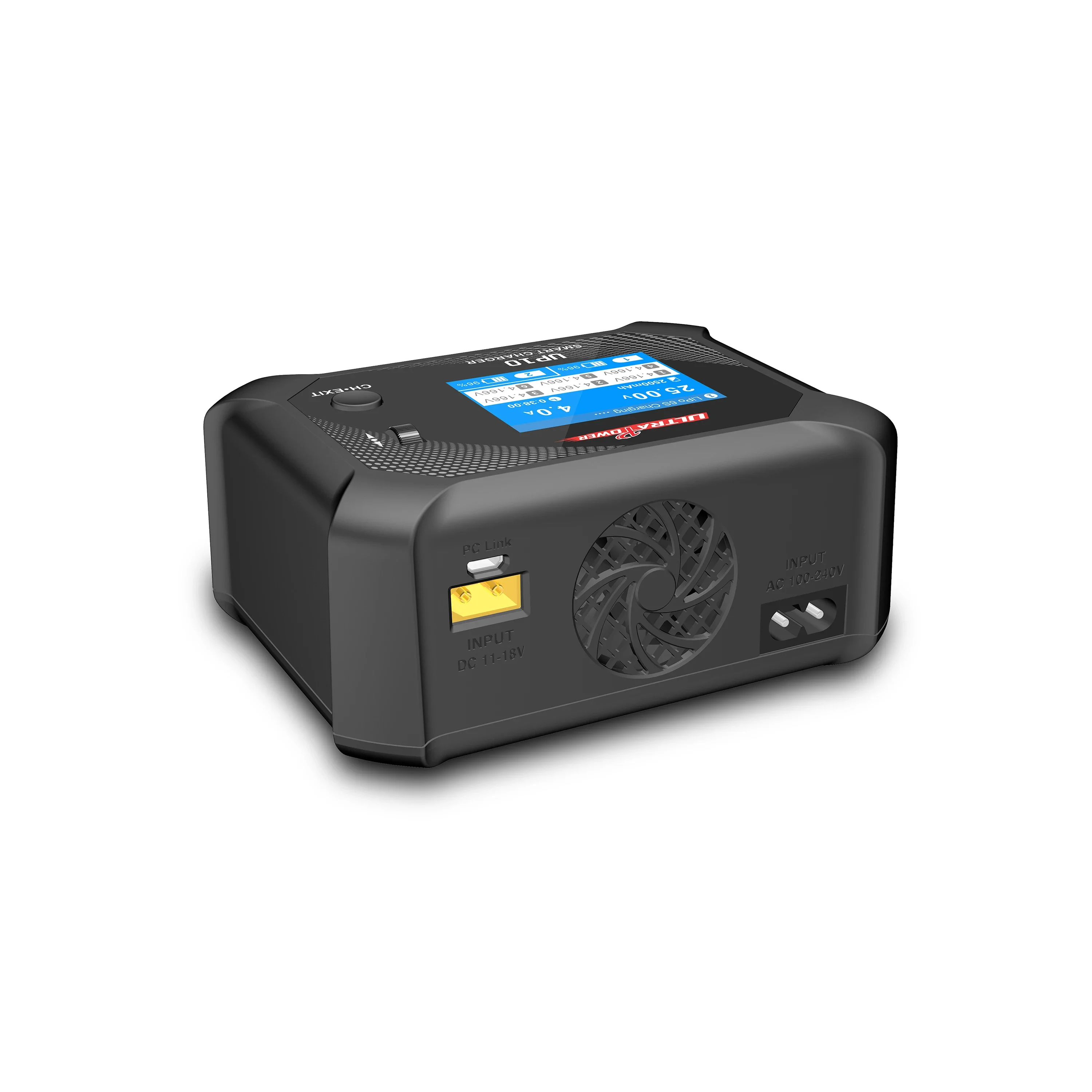 Cargador de batería UltraPower UP10 AC100W/DC200W cargador y descargador de equilibrio inteligente de doble canal para coche RC LiHv LiPo LiFe Lilon NiM