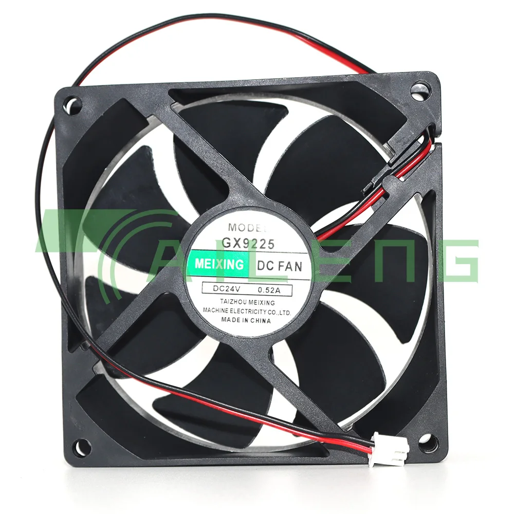 

new for MEIXING GX9225 DC 24V 0.52A 92x92x25mm 2-Wire Server Cooling Fan