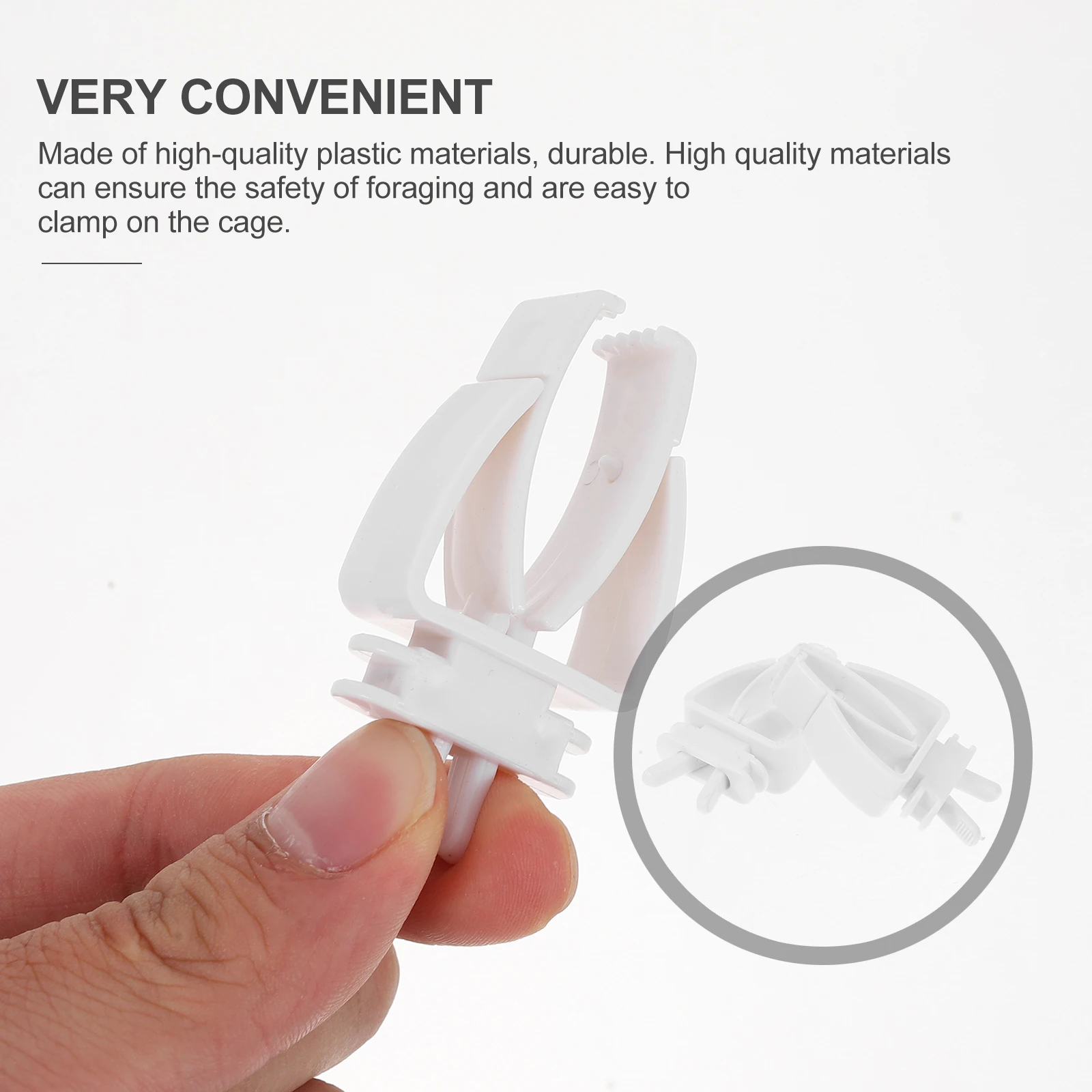 

12pcs Birds Holder Pet Parrot Feeding Fruit Vegetable Cuttlefish Bone Clamp Strong Bite Force Easy Install Cage Use Hamster Rat