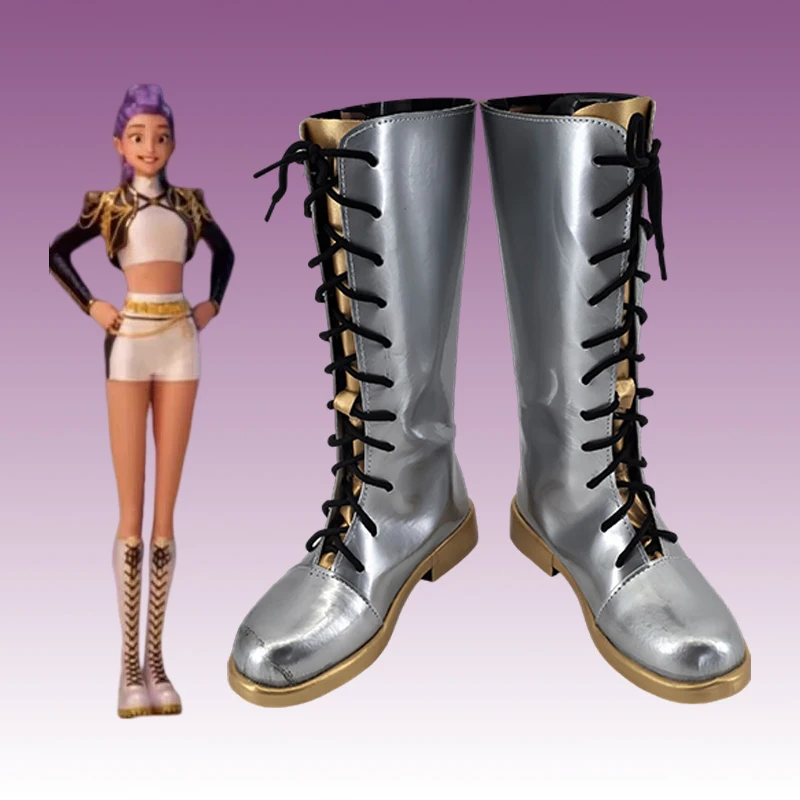 

Anime Cosplay Shoes KPOP Demon Hunters Zoey Boots Halloween Costume Accessories Props Made
