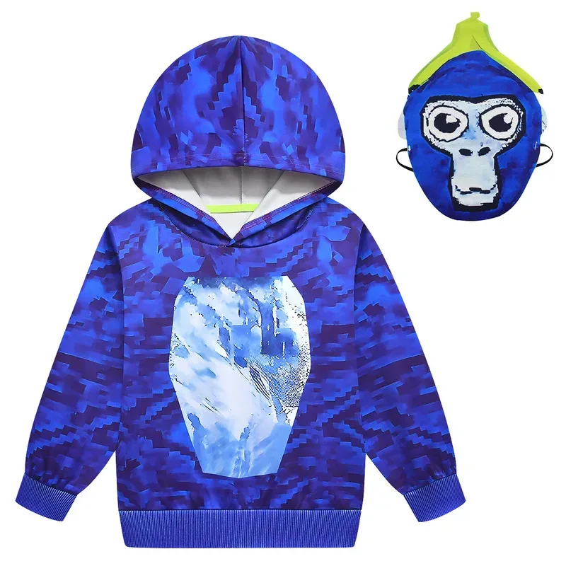 الأطفال زي VR ألعاب الغوريلا العلامة بنين بنات طباعة البلوز هوديس ملابس الاطفال هالوين عيد الميلاد حفلة هدية عيد ميلاد