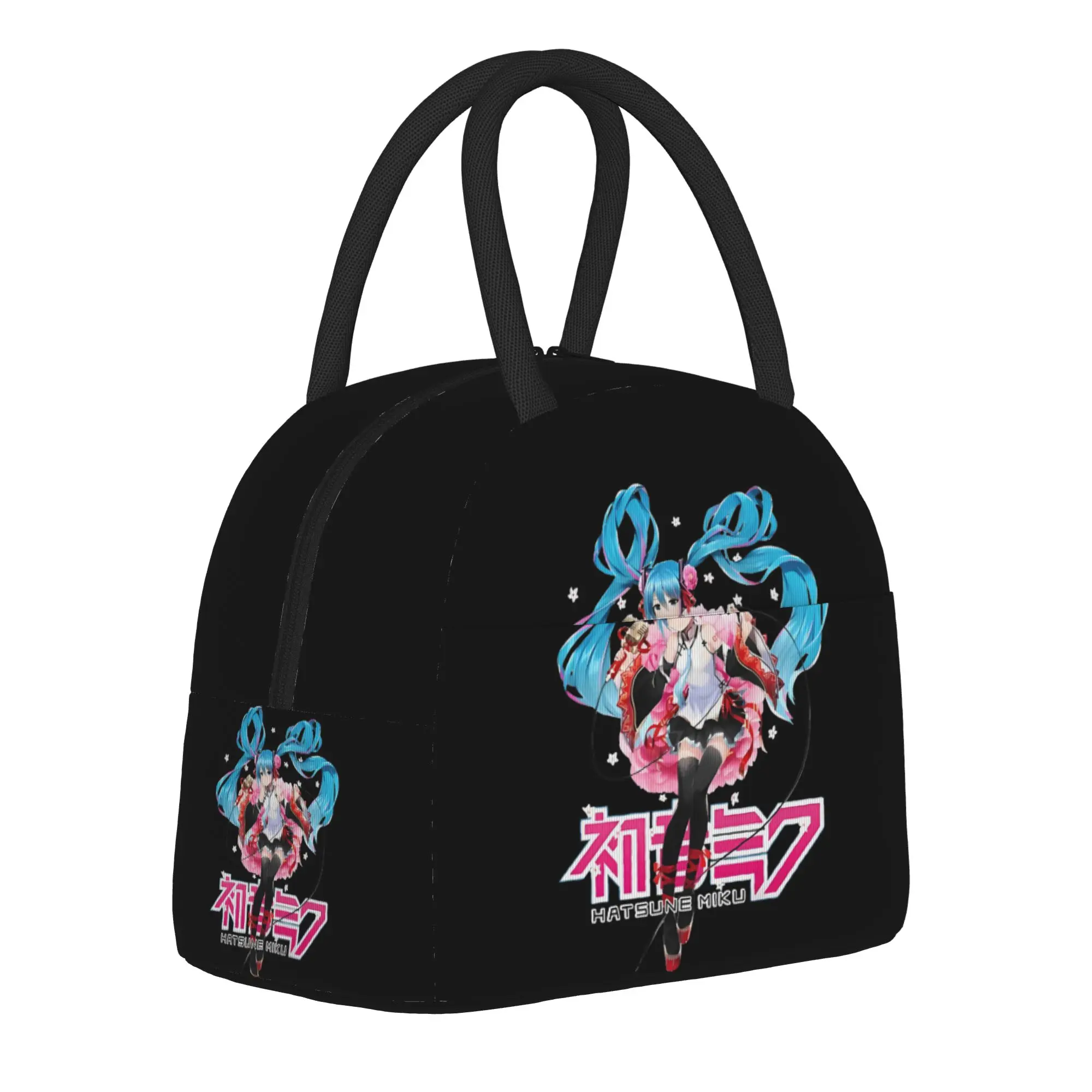

Insulated Lunch Boxes Hatsunes Mikus Merch Storage Food Box Ins Style Cooler Thermal Bento Box For School