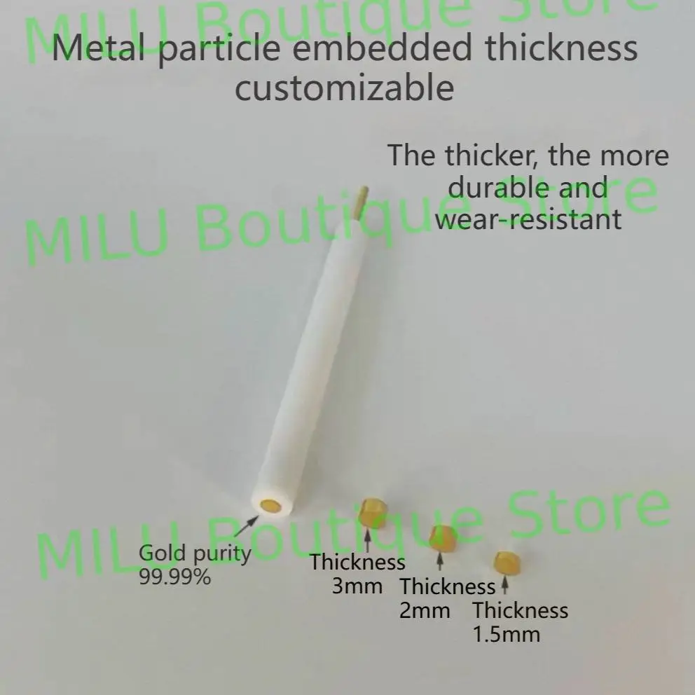 3 مللي متر الذهب القرص القطب Au130 الذهب القرص القطب الكهروكيميائية التجريبية العمل القطب #2