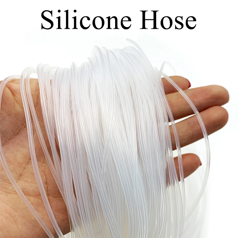 

5M/10M Transparent Flexible Silicone Tubing ID 0.5 0.6 1.5 2 2.5 3 3.5 4 mm Food Grade Tube Pipe Temperature Resistance Nontoxic