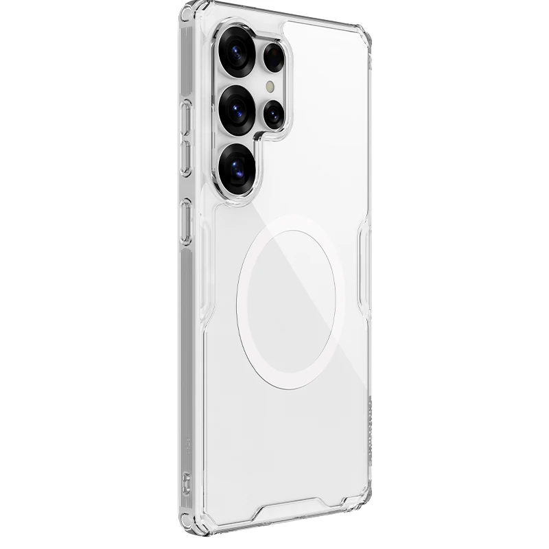 NILLKIN Magnetic Case for Samsung Galaxy S25, S25 Plus, S25 Ultra, Magnetic Fast Charging, Impact Resistant Airbags, Non-Slip