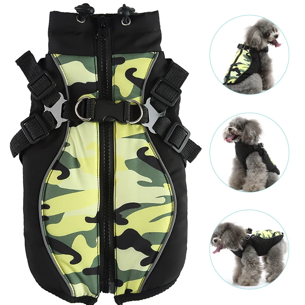 

Stylish Chest Back Puppy Clothes Exquisite Craftsmanship Unique Design Perfect for Outdoor Activities Comfortable Winter Costume