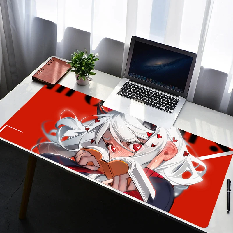 Mouse Pad PC Non Slip Rubber Anime Mousepad H-helltaker Laptop Gamer Cabinet Keyboard Pad Office Computer Gaming Desk Mouse Mat