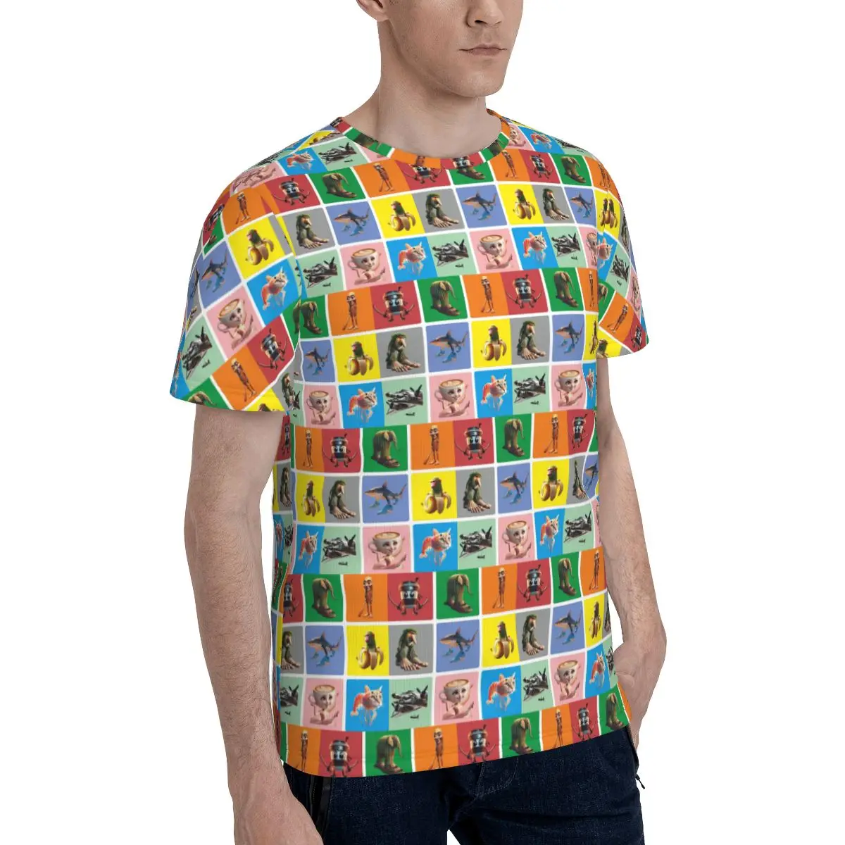Italian Brain Rot Anomaly T-Shirt for Men Cotton T Shirts Men's Tees Short O-Neck Summer Clothes Tops