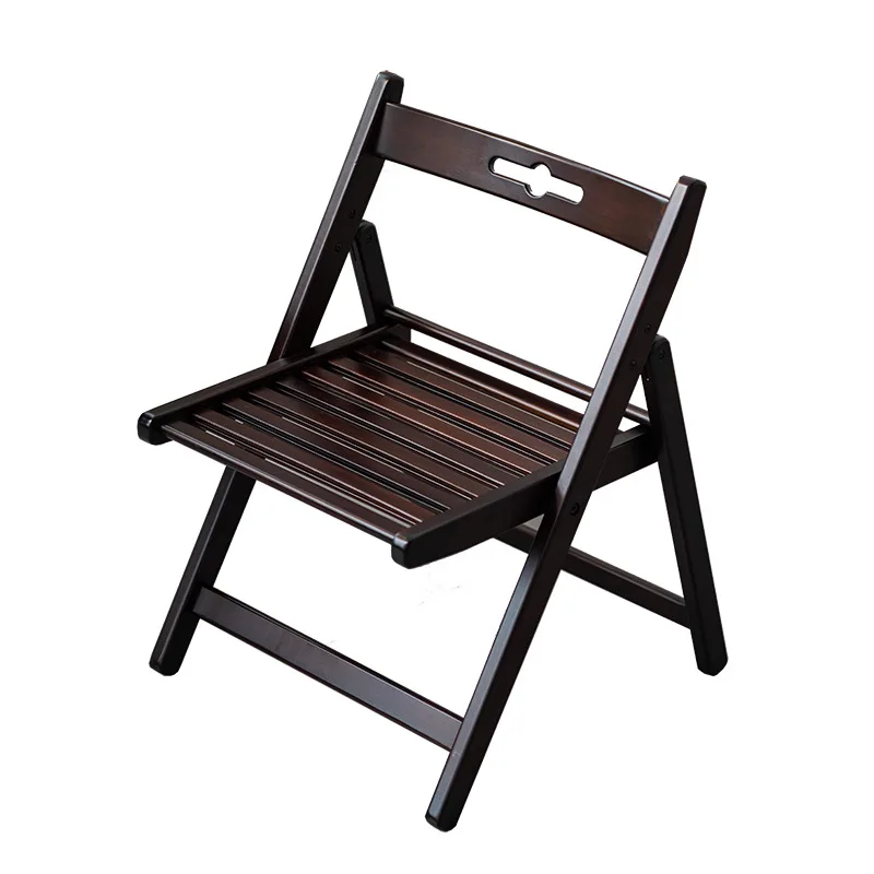 Bamboo folding chair stool, outdoor portable Mazar fishing chair, household small bench casual backrest chair