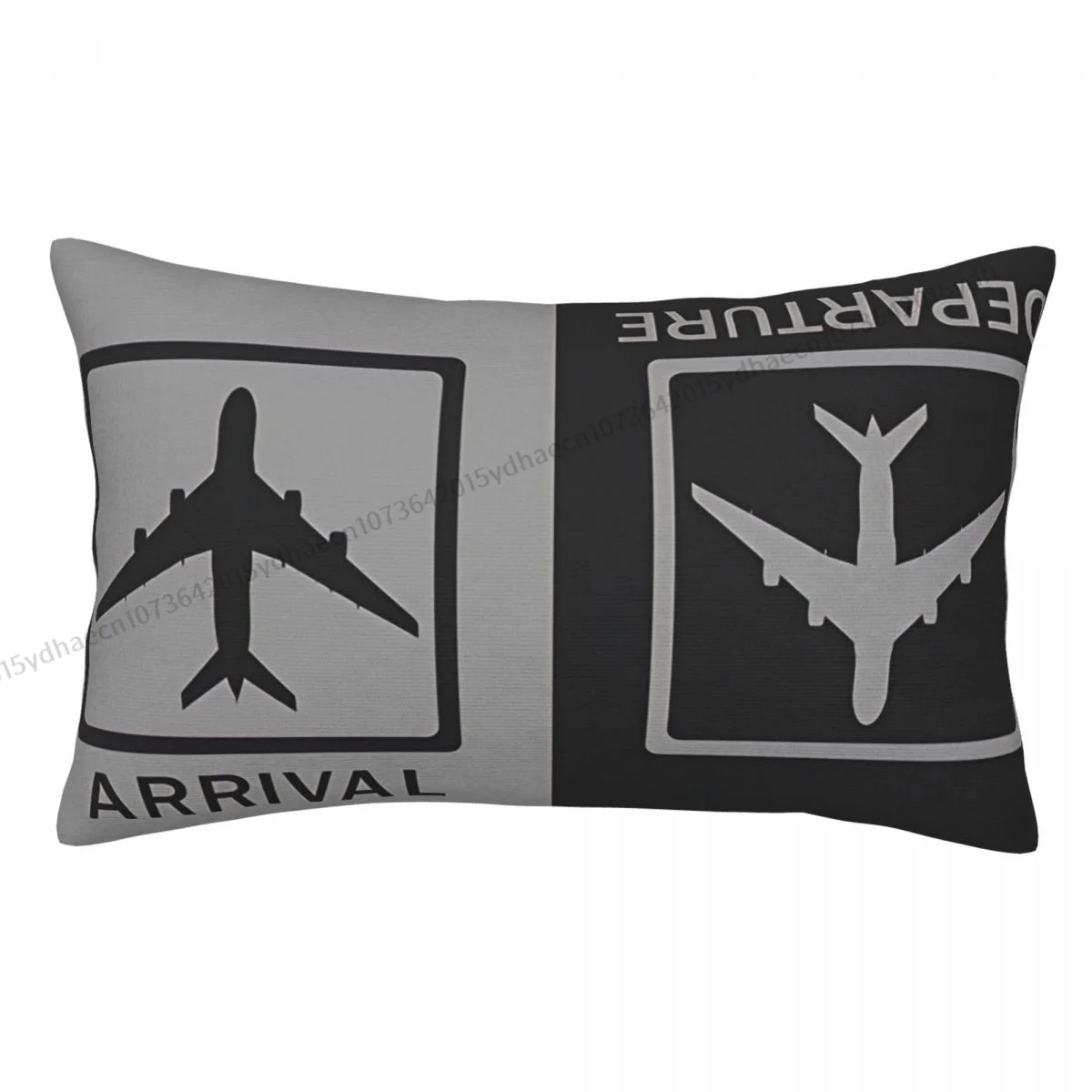 Arrivals Departures Polyester Pillowcase Airplane Airport Sign Home Decorative Kawaii Pillow Cover Pillowcase