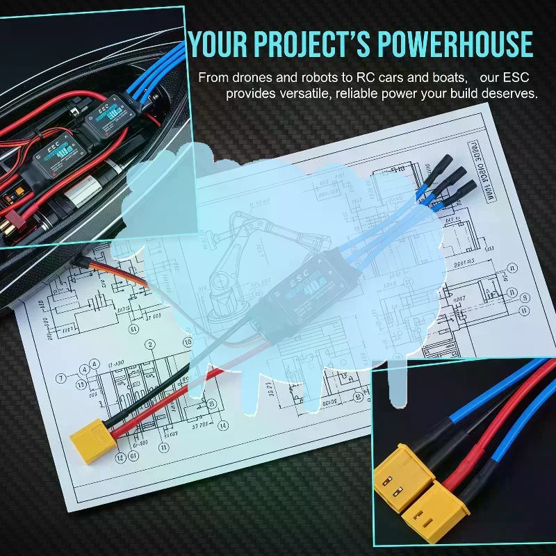 Four axis aircraft helicopter accessories RC FPV30/40A brushless ESC 2-4S banana head electronic speed controller