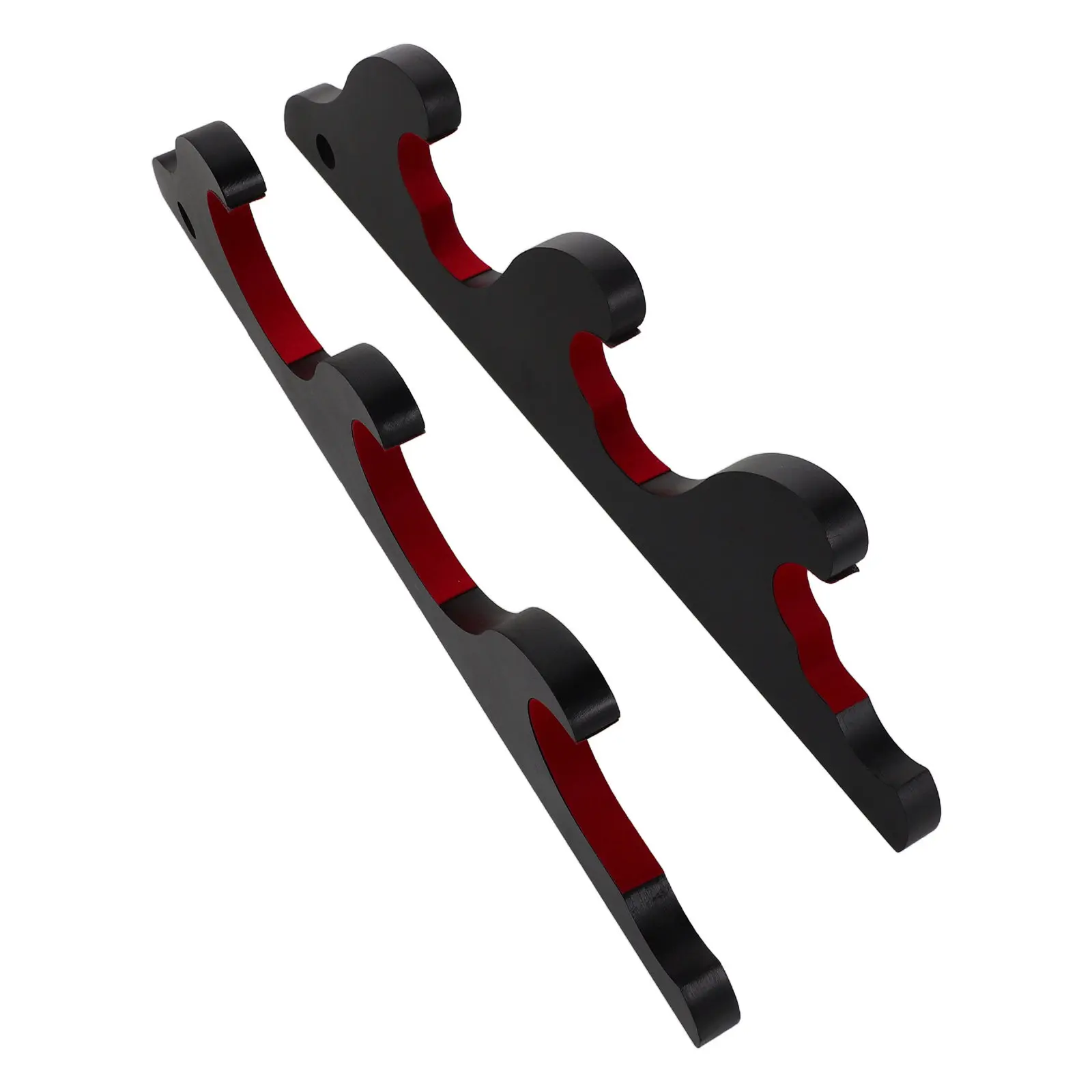 1Pair Baseball Bat Rack Wall Mount 3 Layers Density Board Bat Holder Organizer Display Storage Stand for Sports Store School Gym
