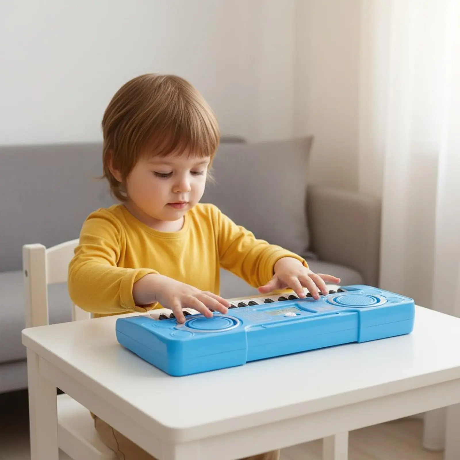

37 Key Electronic Keyboard Multifunctional Kids Learning Piano Kids Piano Keyboard Volume Control Musical Toy Double Mode