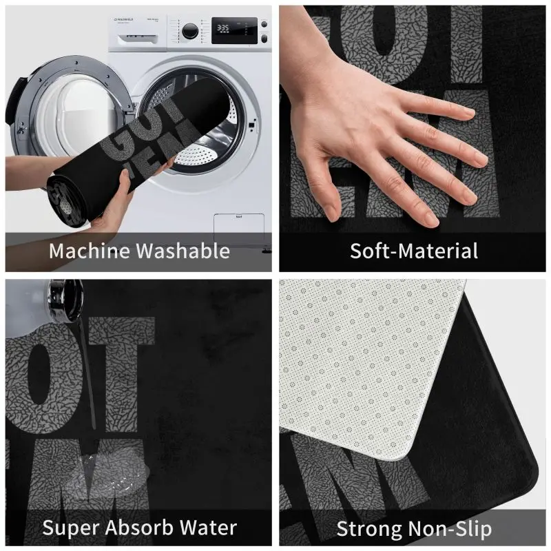 Got Em الجبهة الطابق مدخل الباب الحصير داخلي حمام المطبخ ممسحة المرحاض السجاد البساط غرفة المعيشة مسند القدم