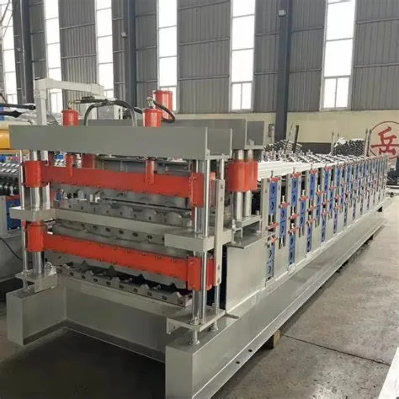Triple Layer Metal Roof Sheet Roll Forming Machine Trapezoidal/Corrugated/Glazed Tile Making Construction Material Machinery