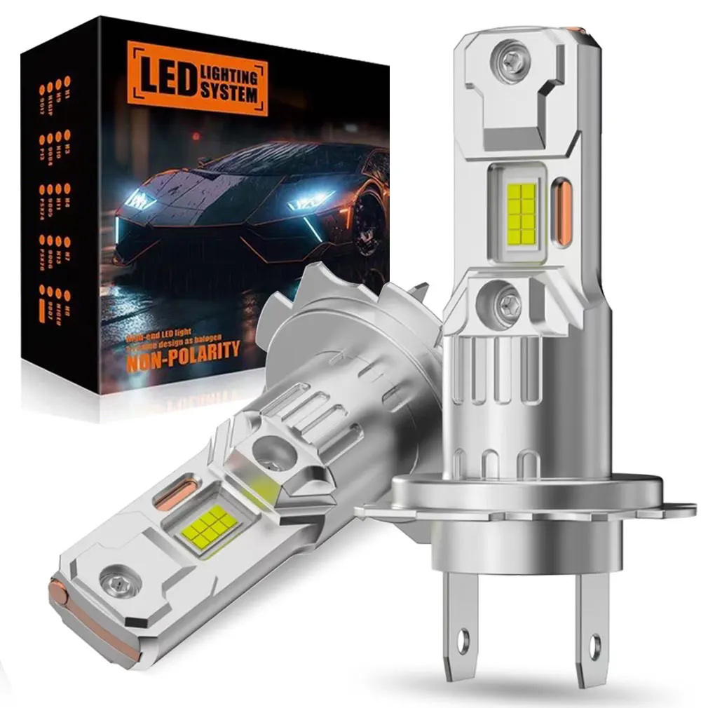 22000LM H7 LED Headlight Bulb Mini Canbus H7 16pcs 3570 CSP Chips for Car Headlamp With Copper Tube Auto Diode Lamps 6500K 12V