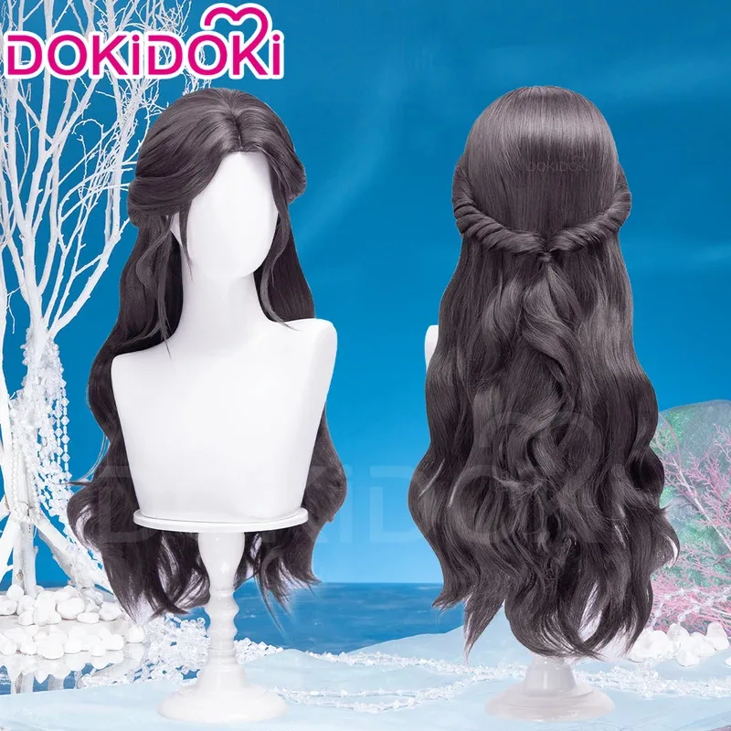 LQXavier Rafayel MC شعر مستعار لعبة الحب والمساحة العميقة DokiDoki Xavier King الرجال الأرجواني 100 سنتيمتر الشعر الطويل المغمور الكسوف Rafayel Cospla