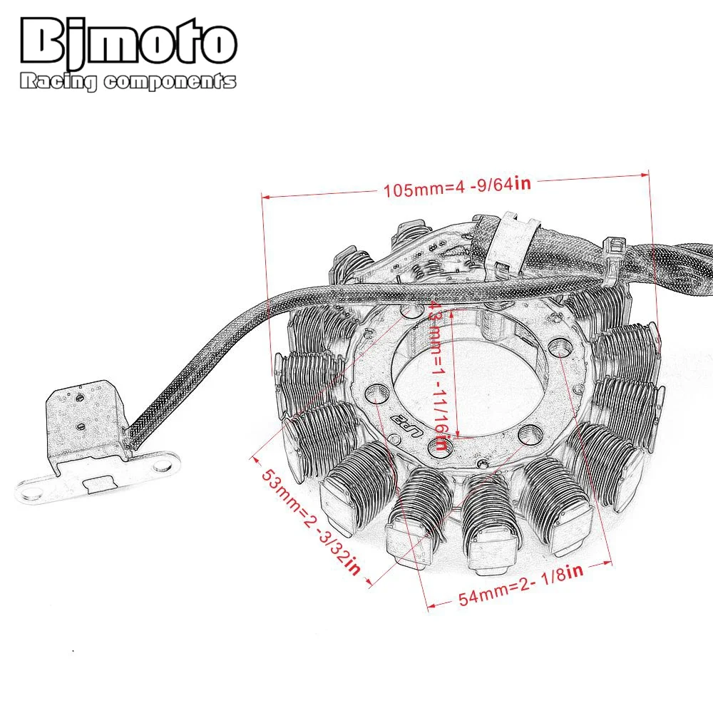 Motorcycle Generator Magneto Stator Coil For Suzuki LTZ400 LT Z400 Quadsport Z400 2009/2012-2016 32101-33H00