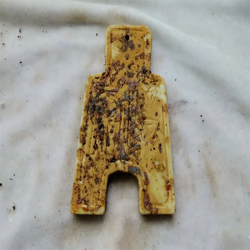 

Chinese Folk Collection Unearthed Shovel-Shape Jade Coin Antique Oriental a collectible antique