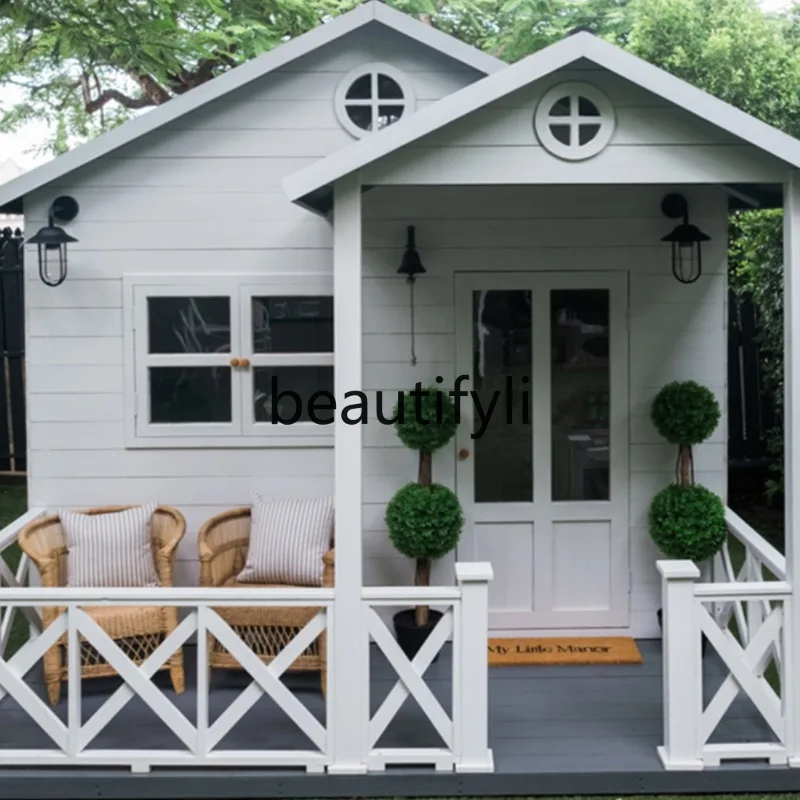 

Outdoor chalet assembly tree house wooden house habitable garden preservative wood mobile wooden house customization