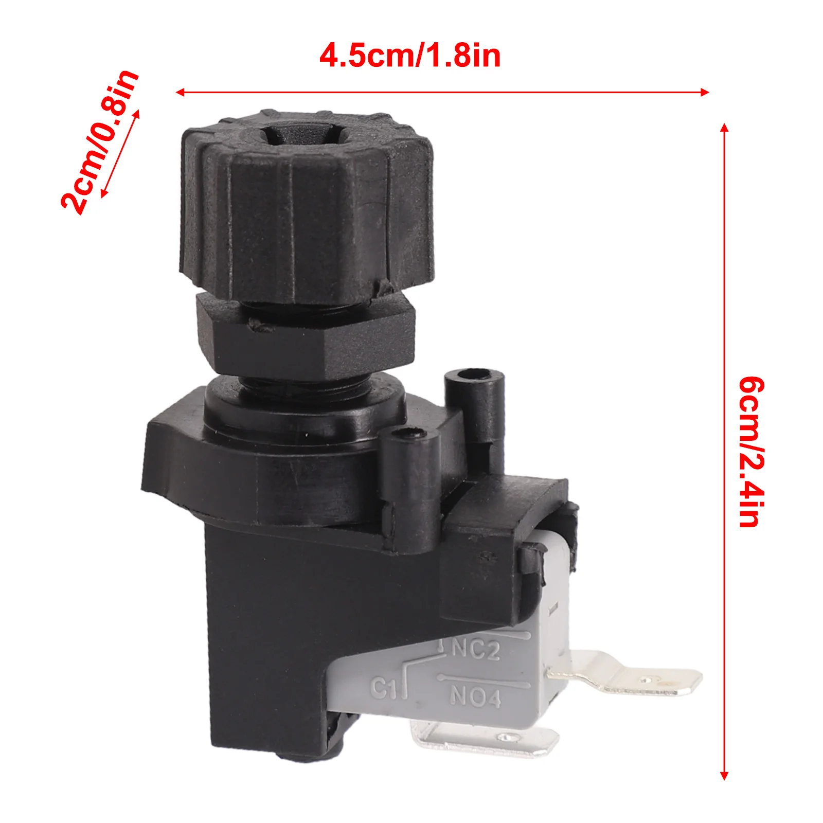 1PCS Pneumatic Air Pressure Switch On Off Push Air Switch For Replacing Garbage Processor And Bath Air Switches Home Tool Parts