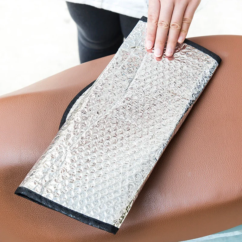 وسادة مقعد دراجة نارية مع عزل ، دواسة دراجة كهربائية ، رقائق ألومنيوم عاكسة ، الصيف