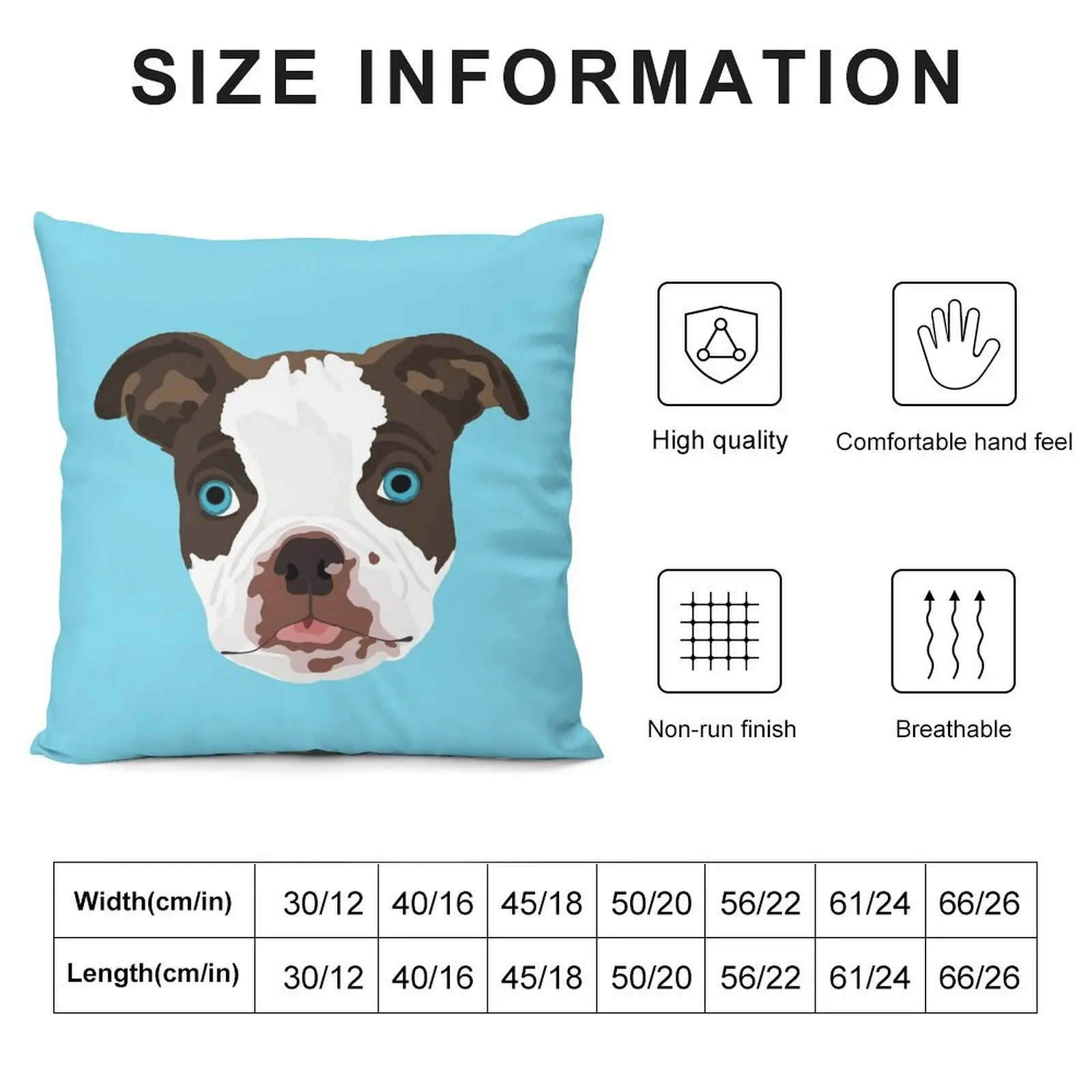 Boston Terrier Tongue Teal Design Throw Pillow Sofa Cushions Covers Luxury Pillow Cover Sofa Covers pillow