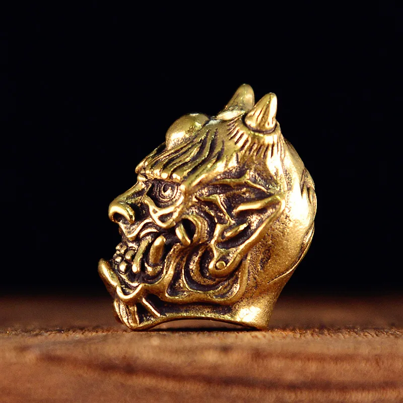 European-Style Old Ghost King Brass Key Buckle Pendant Bronze Large Aperture DIY Hand Strap Parachute