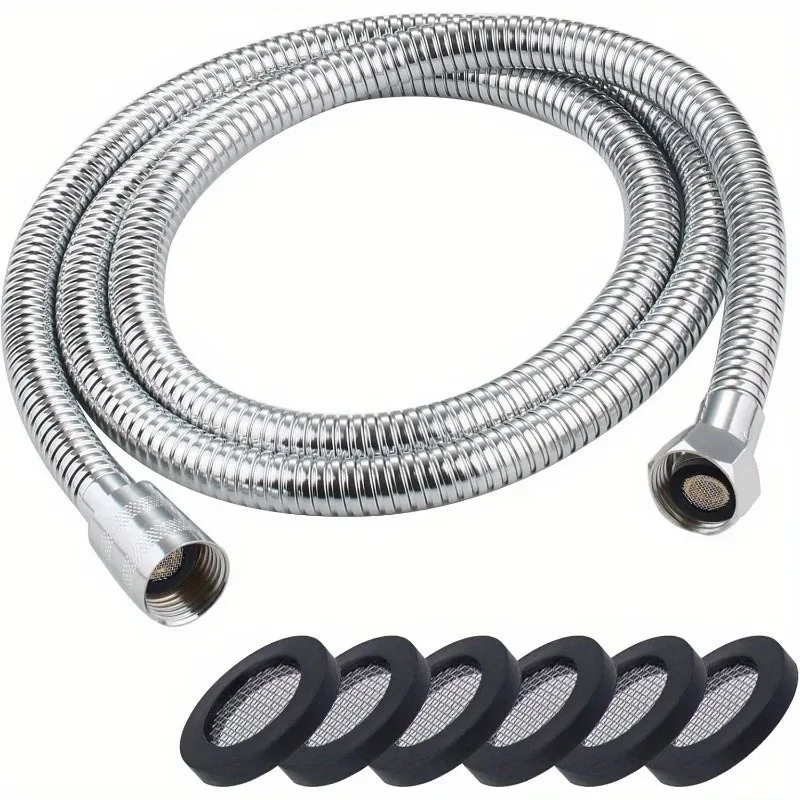 21Pcs 24mm Shower Head Washers with Filter Mesh, Rubber Anti-Aging Seals for Shower & Faucet Hose, Bathroom Repair Parts