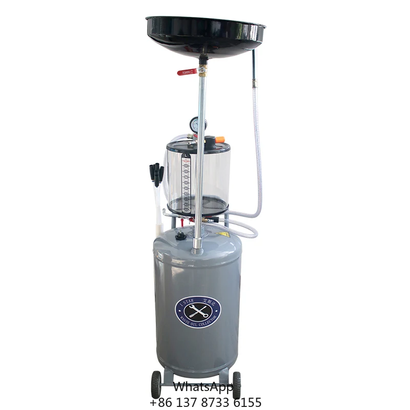 

Portable Car Care Equipment Extended Oil Extractor With Mobile Waste Oil Drainer And Air Drain Includes Tank