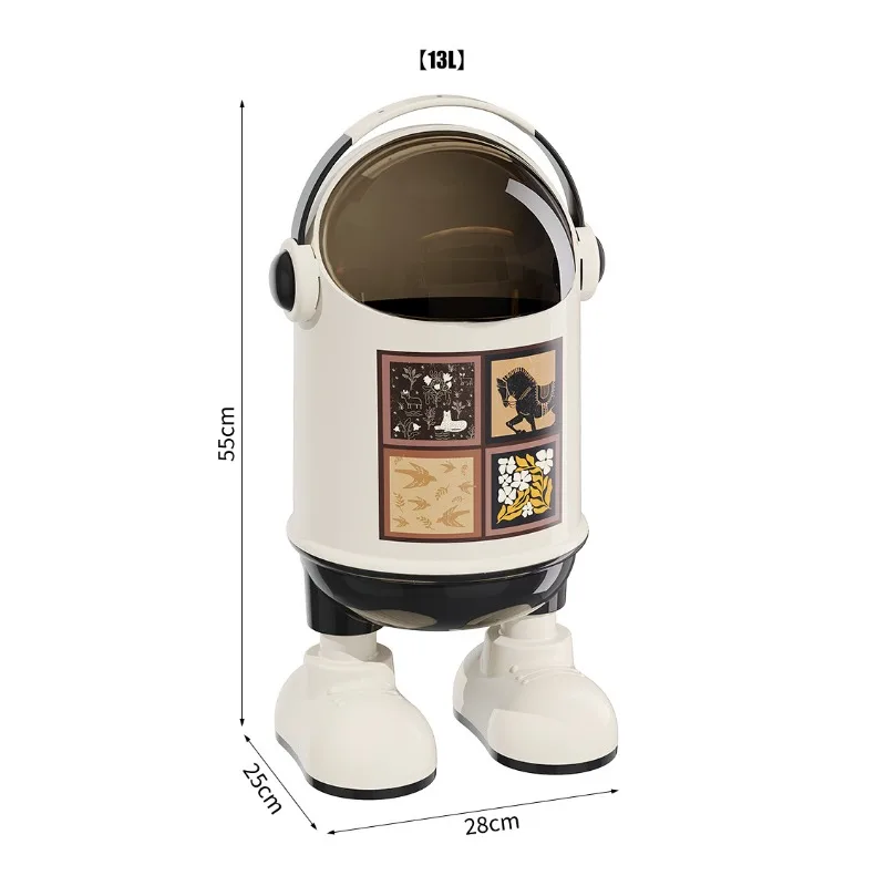 

[Strict Selection] Medieval Trash Can, Large Household Large-capacity High-value Bathroom, Kitchen Thickened Storage Bucket