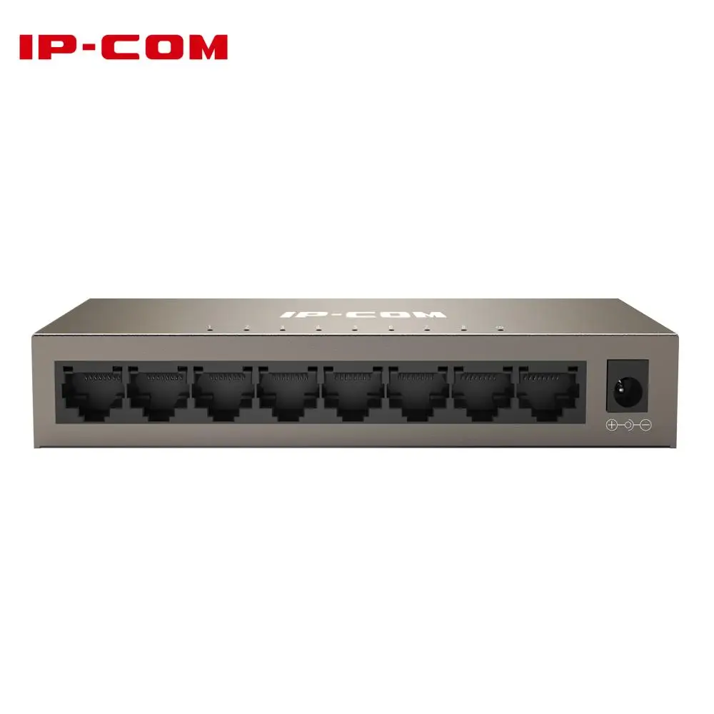 IP-COM 8-Port Gigabit Ethernet Switch All Metal Housing 8*10/100/1000 Mbps Auto-negotiation RJ-45 Ports 10 Times Faster