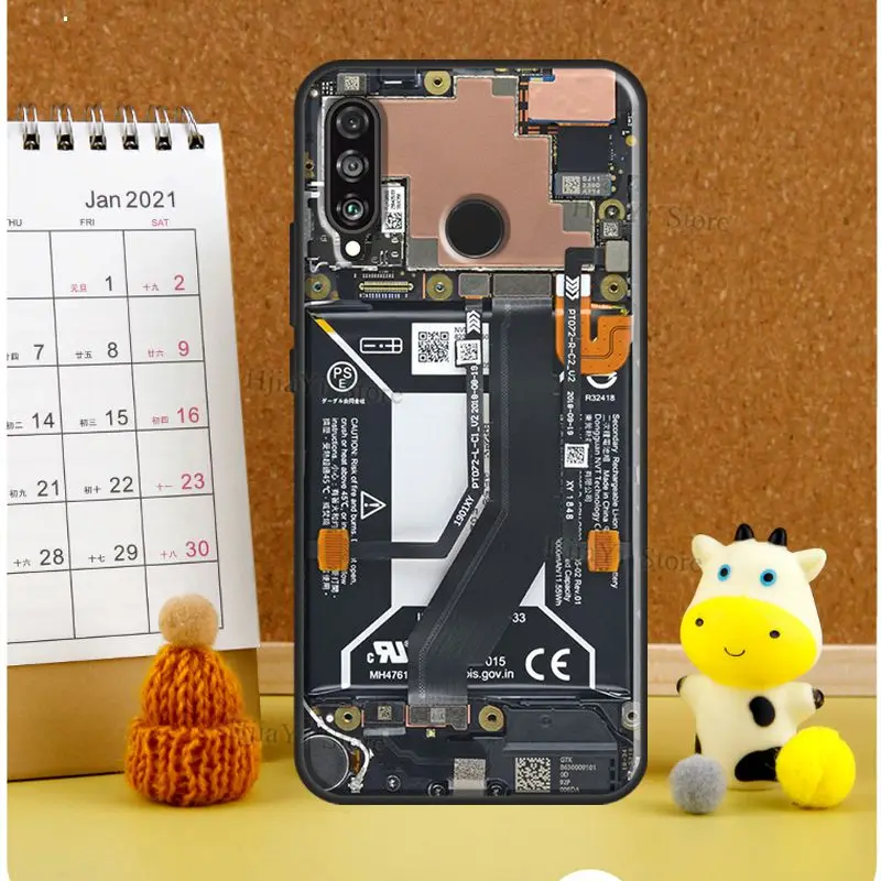 Motherboard Circuit Board Phone Case For Huawei P20 Lite P30 P40 Pro Mate 10 20 Lite P Smart 2019 2021 Back Cover