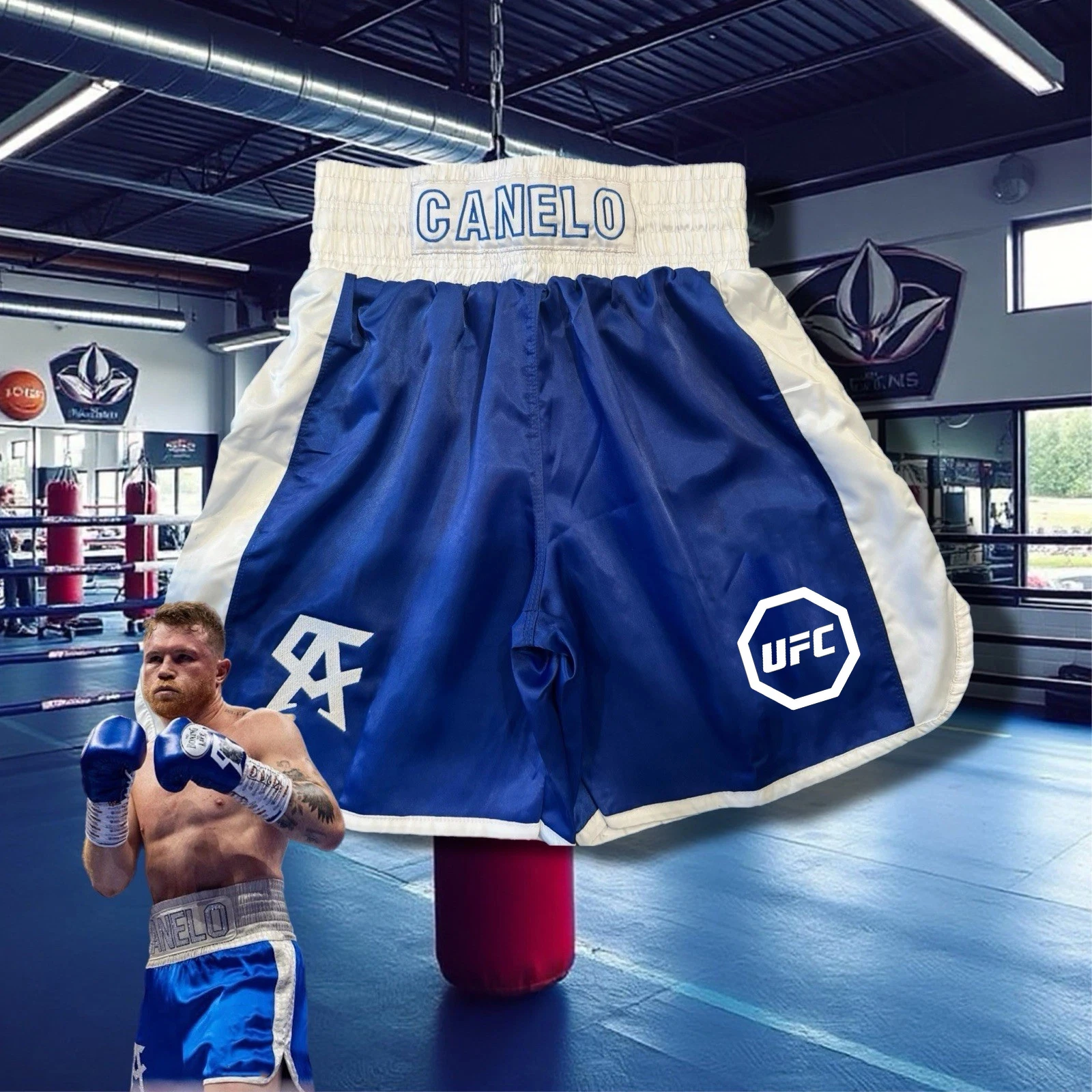 UFC ホット カムザット チマエフ イベント ショーツ メンズ フィットネス トレーニング ボクシング スポーツショーツ ルーズ 通気性 快適 ランニング ショーツ ﻿