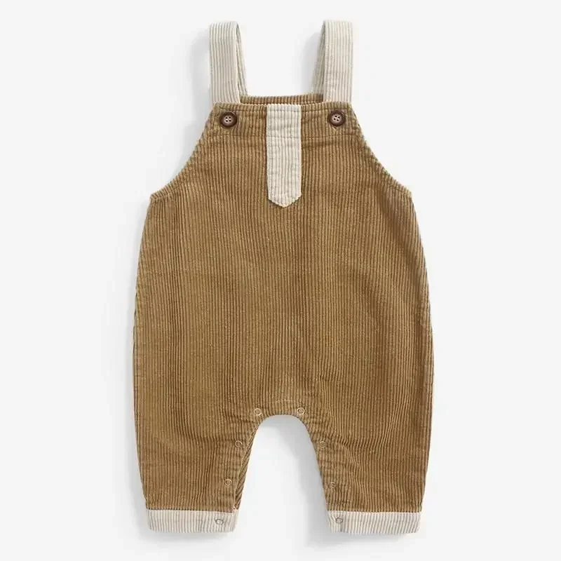 RiniLucia 2023 Autumn Children Kids Pants 0 - 5 Years Boys and Girls Overalls Corduroy Jumpsuits Romper Infant Clothing Outfits