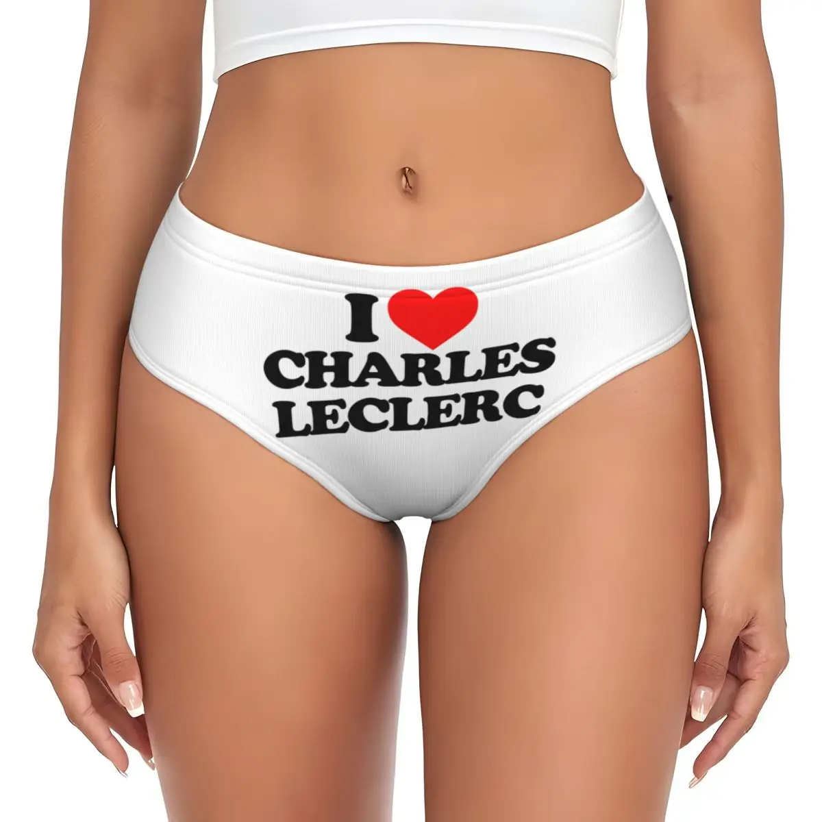 Custom I Love Charles Leclerc Brief Panties Women's Breathable Underwear